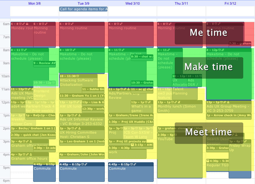 Me, Make, Meet: How to Manage a UX Manager’s Calendar